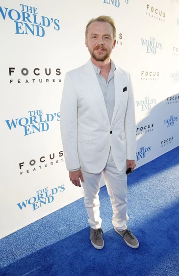 Simon Pegg en bienvenidos-al-fin-del-mundo (Premiere en Los Angeles)