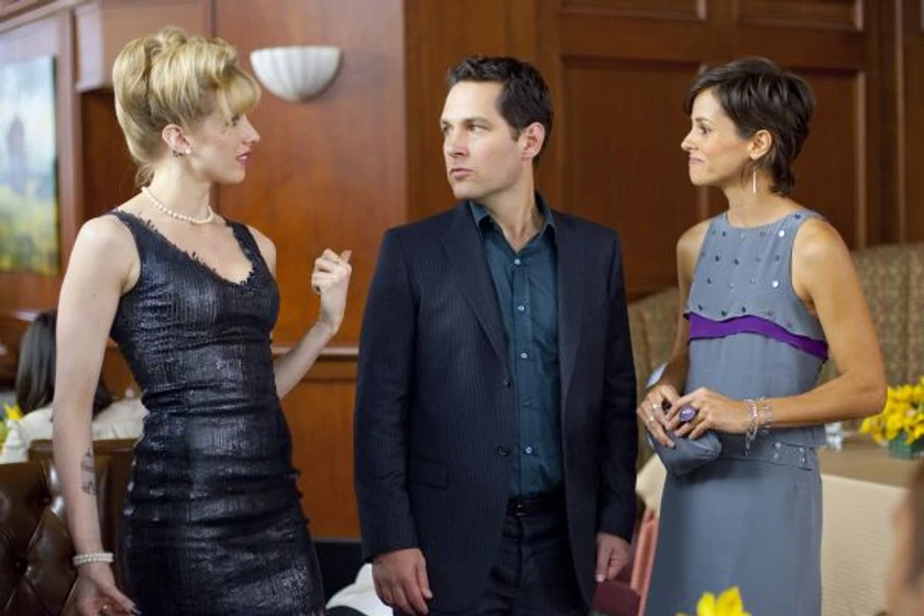 Paul Rudd y Stephanie Szostak en la-cena-2010