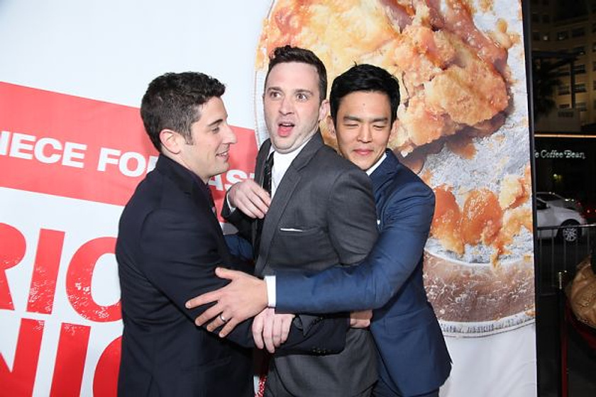 Jason Biggs, Eddie Kaye Thomas y John Cho en American Pie: El Reencuentro (Premiere en Los Angeles. Abril 2012)