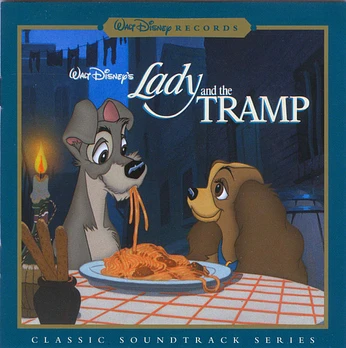 Carátula de la banda de sonido de La dama y el vagabundo