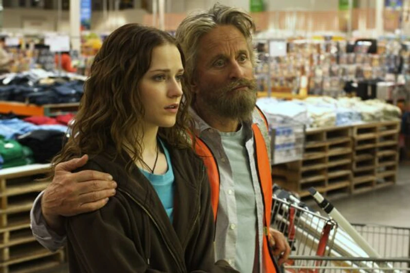 Michael Douglas y Evan Rachel Wood en el-rey-de-california