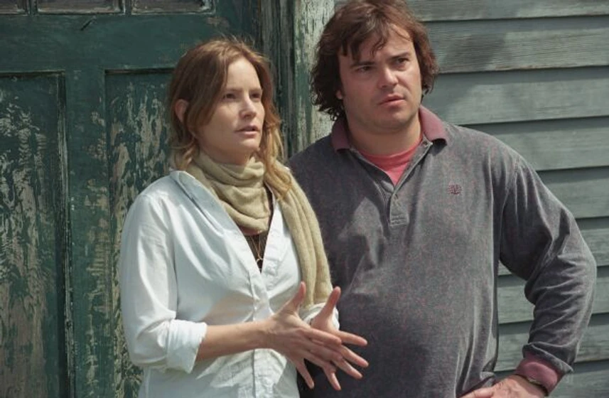 Jack Black y Jennifer Jason Leigh en margot-y-la-boda