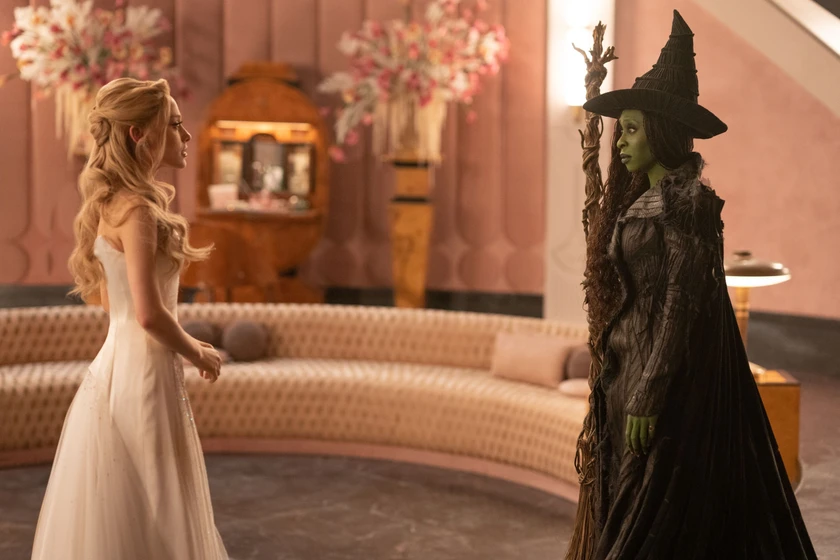 Ariana Grande y Cynthia Erivo en wicked-parte-ii