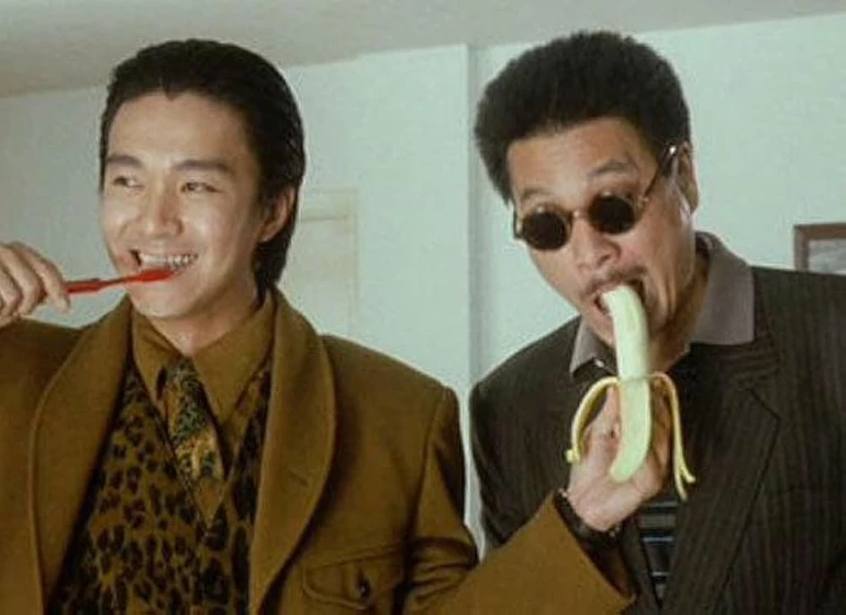 Stephen Chow y Man-Tat Ng en god-of-gamblers-ii
