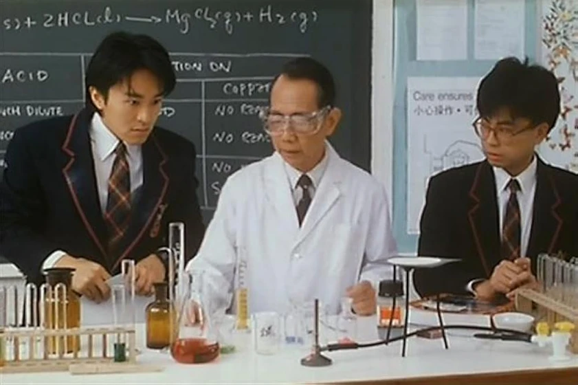 Stephen Chow y Gabriel Wong Yat-Shan en fight-back-to-school