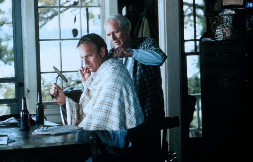 Kevin Costner y Paul Newman en Mensaje en una Botella