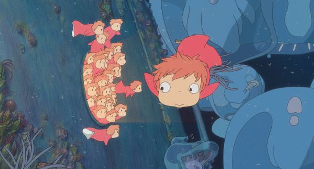 Imagen de Ponyo en el acantilado