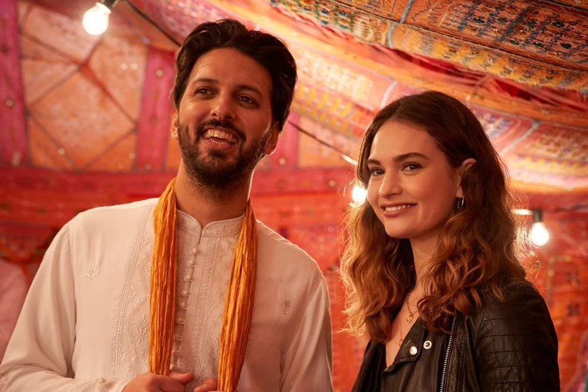 Lily James y Shazad Latif en y-que-tendra-que-ver-el-amor