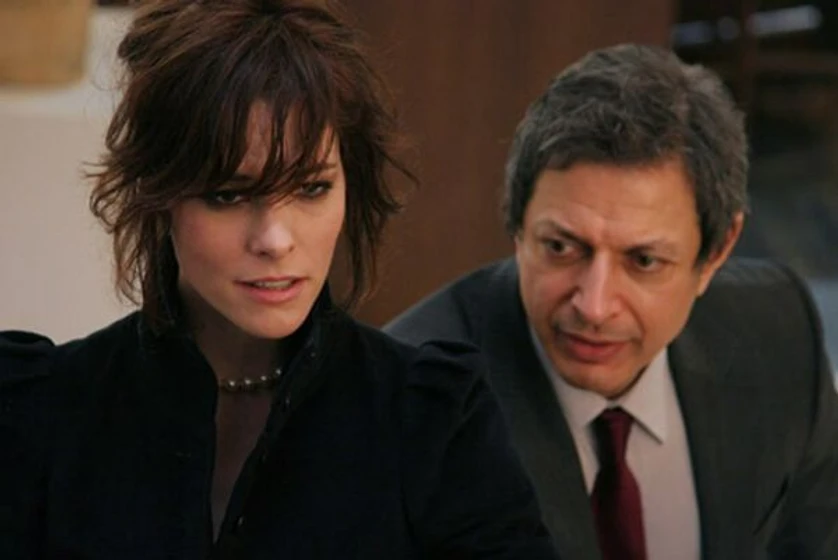 Jeff Goldblum y Parker Posey en fay-grim