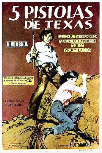Poster de Cinco Pistolas de Texas