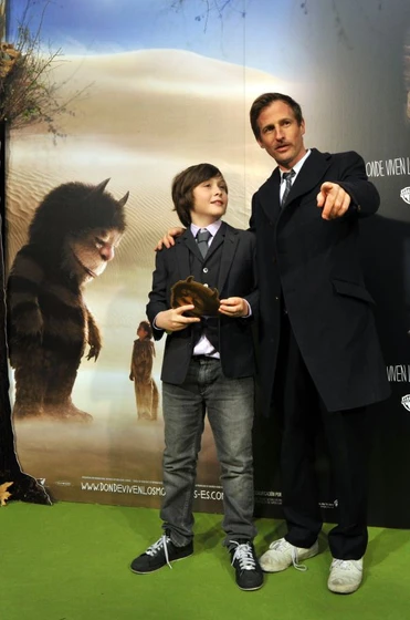 Spike Jonze y Max Records en donde-viven-los-monstruos (Premiere en Madrid)