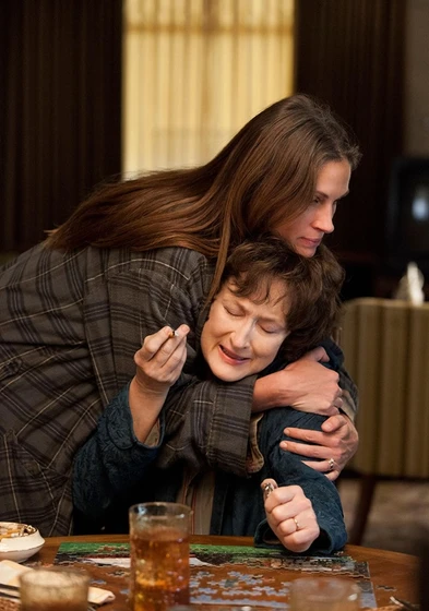 Meryl Streep y Julia Roberts en agosto