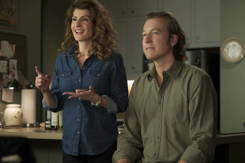 Nia Vardalos y John Corbett en Mi gran Boda griega 2
