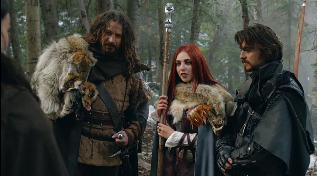 Adam Johnson, Jake Stormoen y Nicola Posener en mythica-the-darkspore