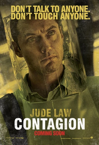 Jude Law en Contagio (Poster promocional)