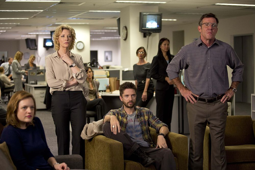 Cate Blanchett, Dennis Quaid, Elisabeth Moss y Topher Grace en La Verdad