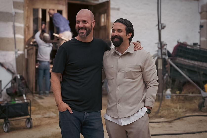 Albert Pintó y Álvaro Ariza en Tierra de Nadie (Rodaje)