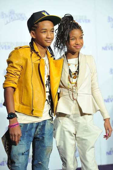 Jaden Smith y Willow Smith en Justin Bieber: Never say never (Premiere en Los Ángeles. Febrero 2011)