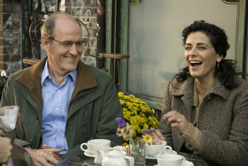 Richard Jenkins y Hiam Abbass en The Visitor