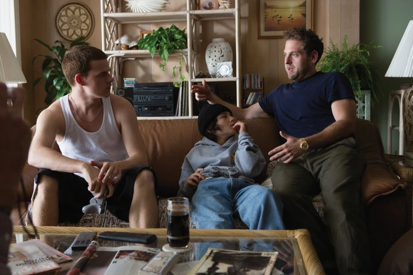 Jonah Hill, Lucas Hedges y Sunny Suljic en en-los-90