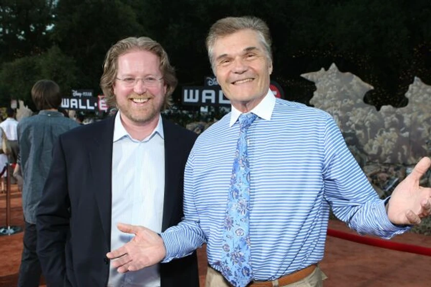 Andrew Stanton y Fred Willard en WALL·E: Batallón de Limpieza (Premiere en Los Angeles (Junio 2008))