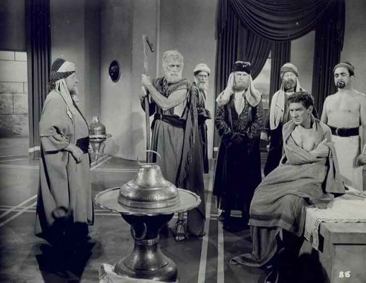 John Hoyt, Eduard Franz y John Shelton en los-pecados-de-jezabel