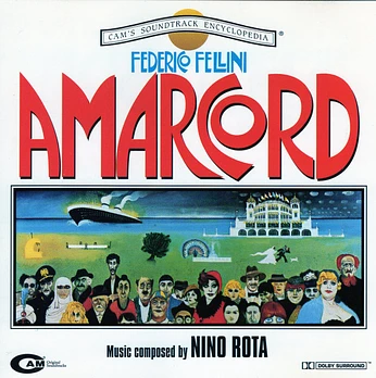 Carátula de la banda de sonido de Amarcord