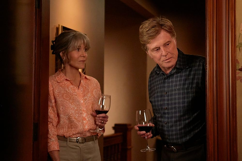 Robert Redford y Jane Fonda en nosotros-en-la-noche