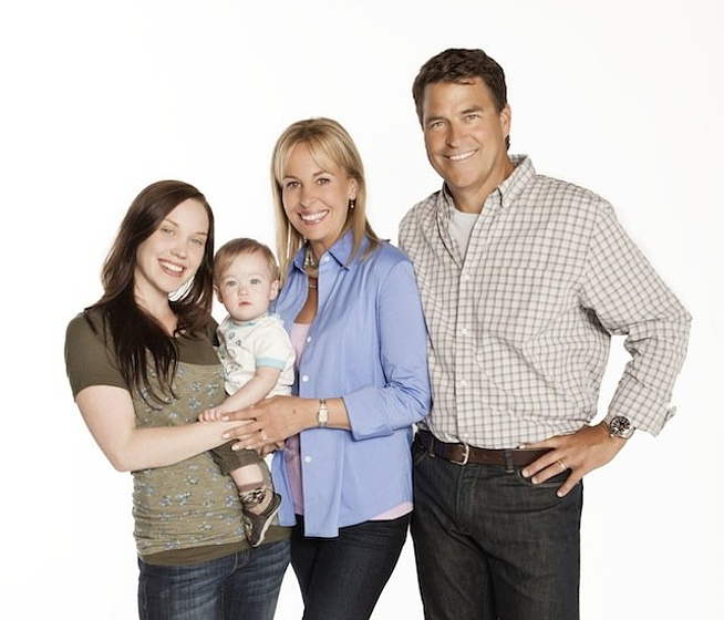 Ted McGinley, Genie Francis y Laci J Mailey en La Elección de una Madre