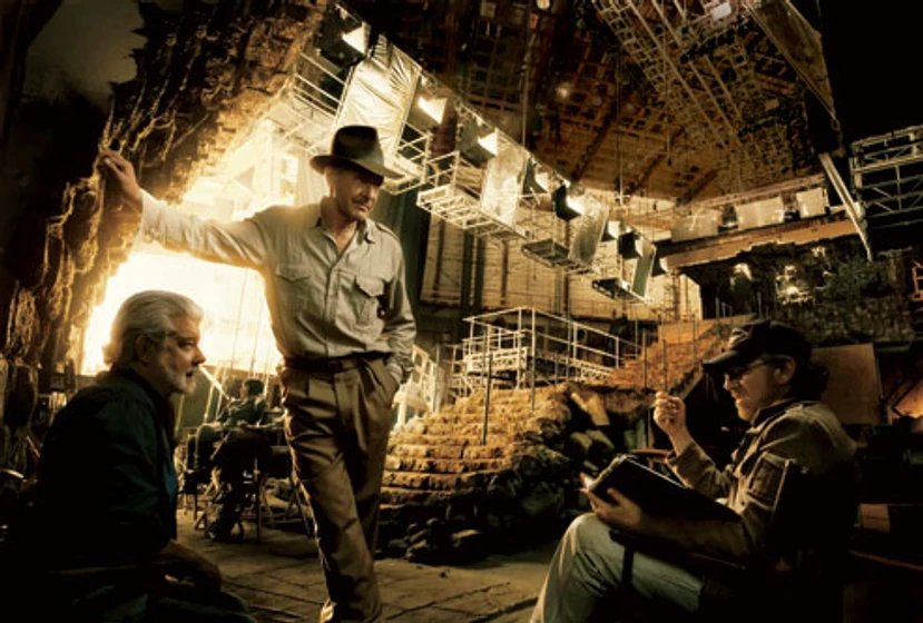 Harrison Ford en Indiana Jones y el Reino de la Calavera de Cristal