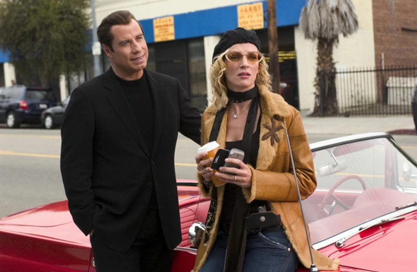 John Travolta y Uma Thurman en Be Cool