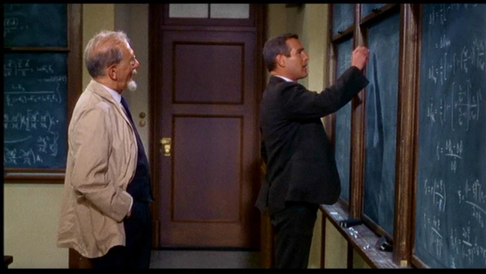Paul Newman y Ludwig Donath en cortina-rasgada