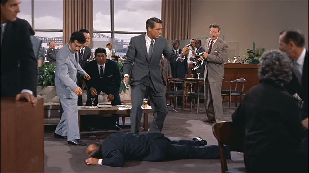 Cary Grant en Con la muerte en los talones