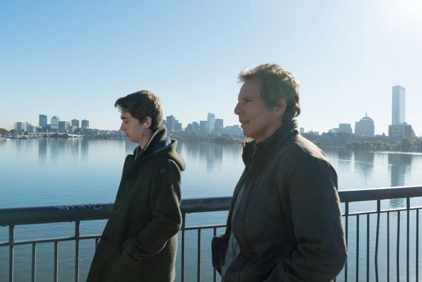 Ben Stiller y Austin Abrams en que-fue-de-brad