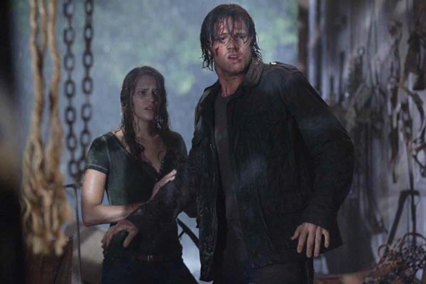 Jared Padalecki y Amanda Righetti en viernes-13