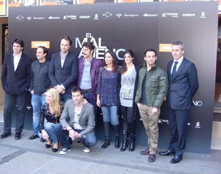 Eduardo Noriega [II], Alejandro Amenábar, Clara Lago, Cristina Plazas y Belén Rueda en el-mal-ajeno (Photocall en Madrid. Marzo 2010)