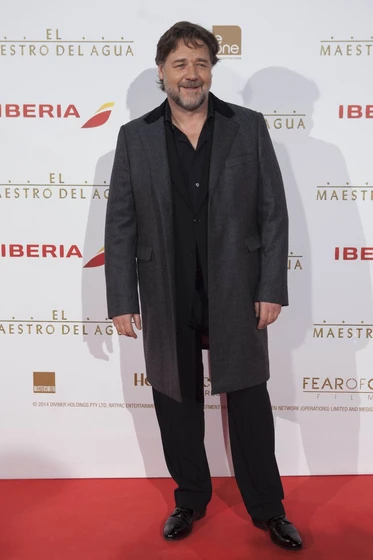 Russell Crowe en el-maestro-del-agua (Premiere en Madrid. Marzo 2015)