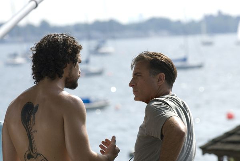 Andy Garcia y Steven Strait en Asuntos de familia