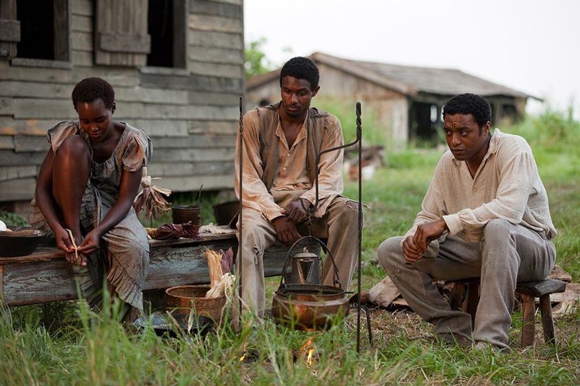 Chiwetel Ejiofor y Lupita Nyong'o en 12 Años de Esclavitud