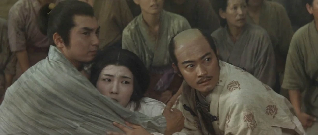 Shiho Fujimura, Kôichi Uenoyama y Kōjirō Hongō en daimajin-contraataque-del-dios-diabolico