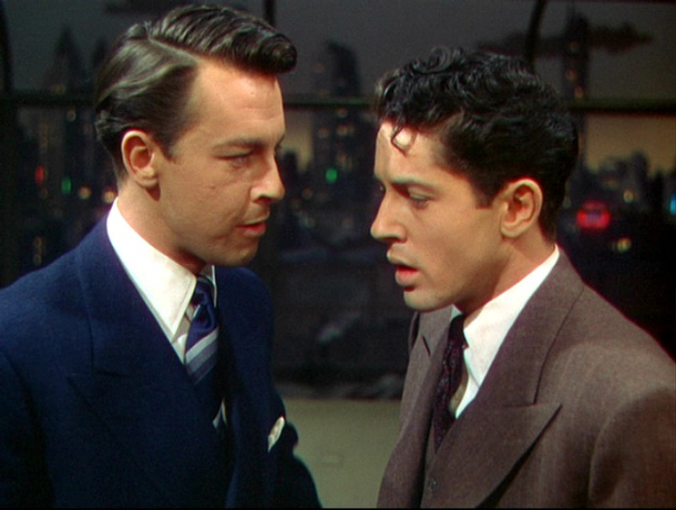 John Dall y Farley Granger en La Soga