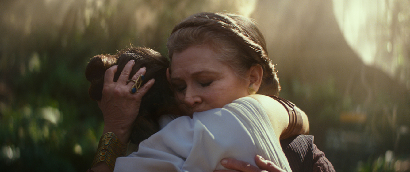 Carrie Fisher en Star Wars: El Ascenso de Skywalker