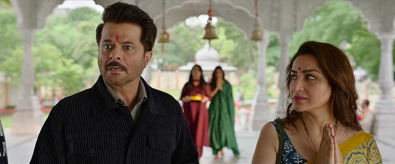 Tisca Chopra y Anil Kapoor en jugjugg-jeeyo