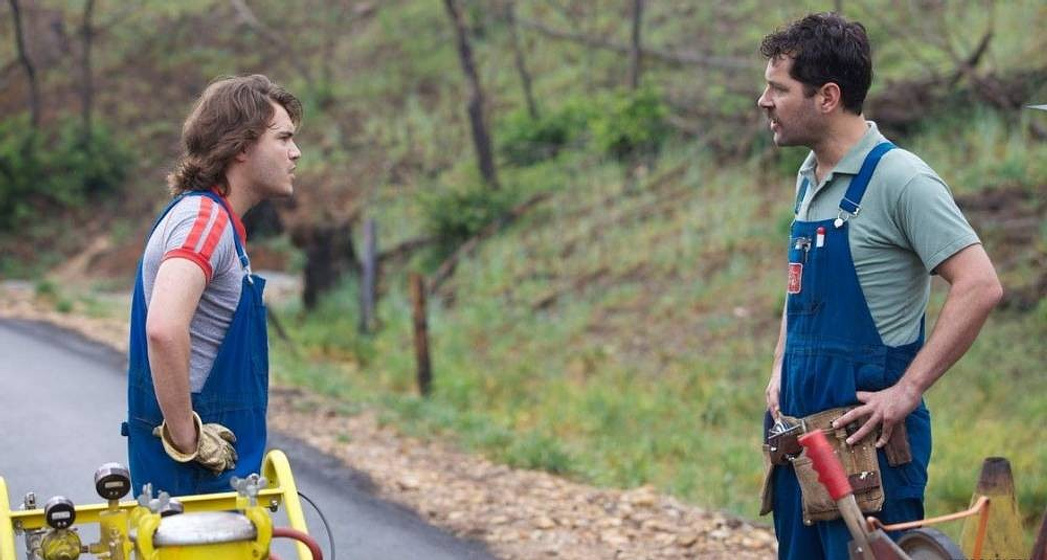 Emile Hirsch y Paul Rudd en Prince Avalanche
