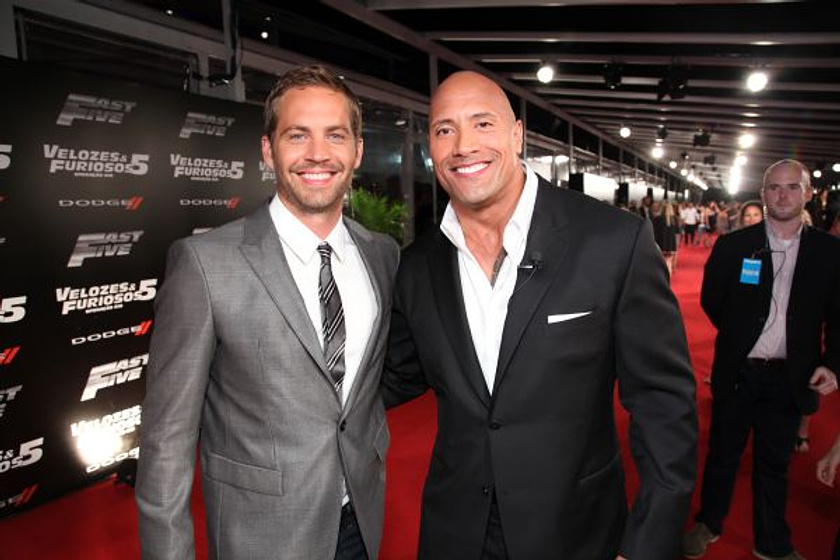 Paul Walker y Dwayne Johnson en Fast and Furious 5 (Premiere en Rio de Janeiro. Abril 2011)