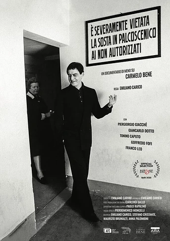 Poster de È severamente vietata la sosta in palcoscenico ai non autorizzati. Un documentario di meno su Carmelo Bene