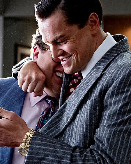 Leonardo DiCaprio y Jonah Hill en El Lobo de Wall Street