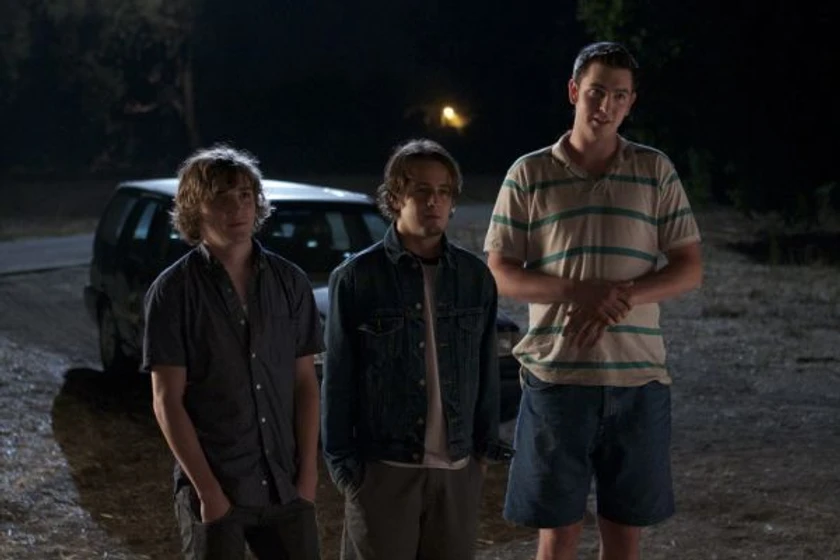 Michael Angarano, Nicholas Braun y Kyle Gallner en Red State