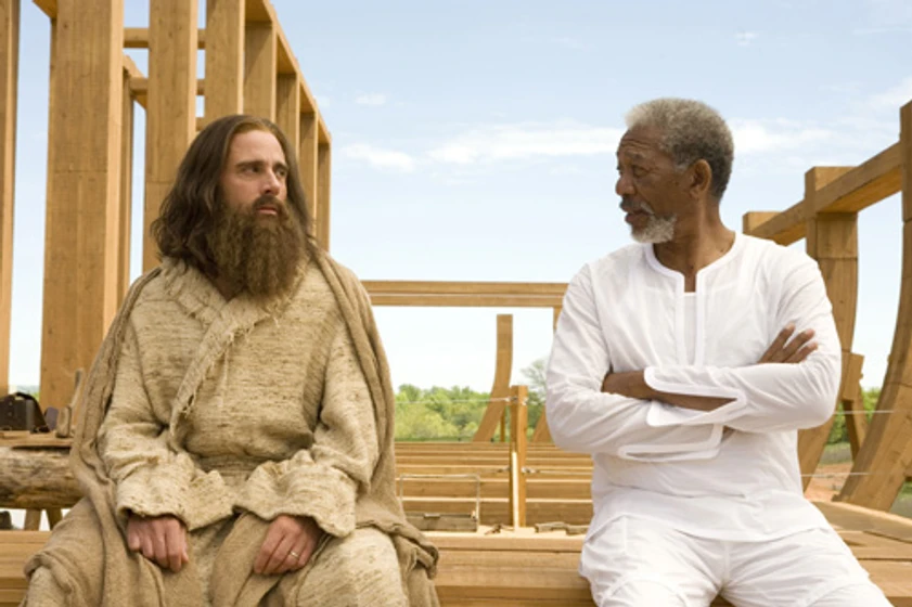 Morgan Freeman y Steve Carell en sigo-como-dios