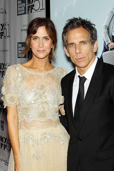 Ben Stiller y Kristen Wiig en La Vida Secreta de Walter Mitty (Premiere en New York. Noviembre 2013)